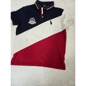 Polo Ralph Lauren Custom Slim Fit Polo Large USA Pony Crest Rugby Shirt